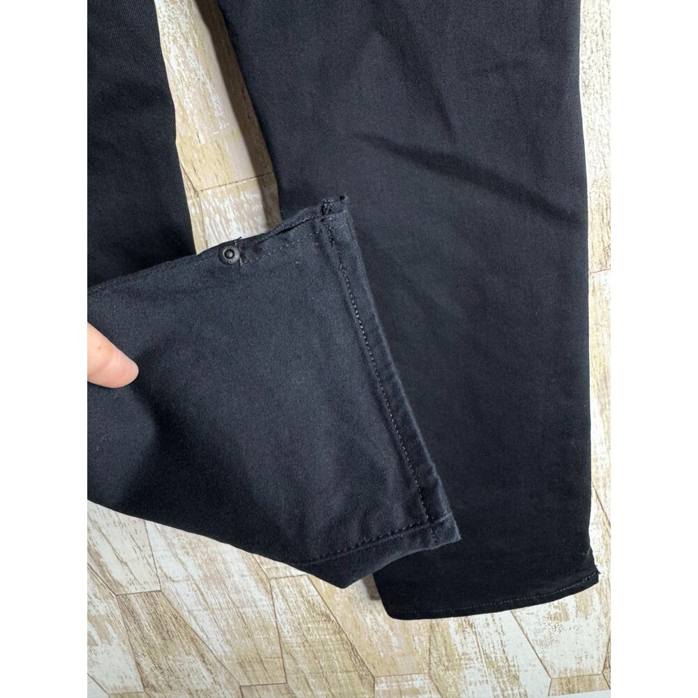 NYDJ Black Denim‎ Sheri Slim Straight Leg Jeans Womens Casual Mid-Rise Size 4 - Picture 3 of 5